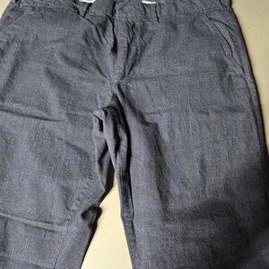 GAP Checkered Gray and Blue Pants